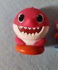 2 Pc Baby Shark Figure Bath Squirt Toy Or Cake Topper 