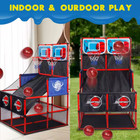 Basketball Arcade Game Set Indoor outdoor W  Led Scoring Single Or Double Player