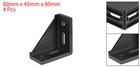 4pcs Inside Corner Bracket Gusset 80mm For Series Aluminum Extrusion Profile