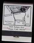Napa Valley Holiday Inn Hotel Match Book Unused Unstruck Complete California