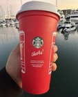 New Starbucks Christmas 2025 Red Cup Day 16oz Xmas Holiday Reusable Coffee Cup