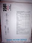 Vintage Ff Uncut Pattern Vogue 2581 Sie 10 Dresses