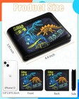 Bistup Boys Wallet Cute Leather Bifold For Teen Cool Dinosaur