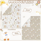 4 Pieces Crib Bedding Set For Girls And Boys  Soft Baby Bedding Set