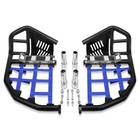 For Yamaha Yfz 450 Nerf Bars Pro Peg Heel Guard Black Bars With Blue Nets