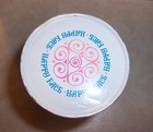 Vintage Milk Glass Happy Face Facial Washing Cream Jar Nice Display Item 3-1 2 