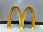 Vtg Golden Arches Mcdonald   s Fast Food Drive Thru Restaurant Advertising Sign