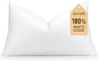Down Feather Throw Pillow Inserts 12x20 Euro Pillow Inserts  Soft Fluffy Thro   