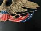 1958 American Eagle Wall Decor Whitehall Metal Studio Patriotic Usa Flag Htf