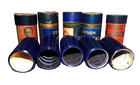 5 Edison 4m Blue Amberol Cylinder Phonograph Records In Original Boxes   Lids
