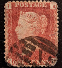 Victorian Great Britain Penny Red Postage Stamps - Lot Of 8