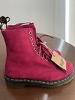 Brand New  Dr Martens 1460 Pascal Fuchsia Pink Milled Nubuck Uk4 Eu37 Usw6-6 5
