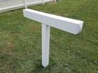 Hp-1w3xl Vinyl Mailbox Post 42x40   Fits 3 Extra Large Mailboxes White