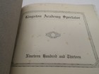 1913 Kingston Academy Spectator Yearbook