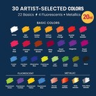 Airbrush Paint Set  30 Water-based  Quick-drying Colors For Artists   Beginners 