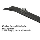 Gmc Truck Front Door Window Run Sweep Felts Weatherstrip Kit Set For Chevy