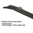 Gmc Truck Front Door Window Run Sweep Felts Weatherstrip Seals Kit Set For Chevy