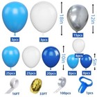 Blue Gold Balloon Arch Garland Kit Wedding Baby Shower Birthday Party Decor 119p