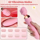 Waterproof Quiet Wand Massager For Women Rechargeable Vibrator With 12 Speeds Po