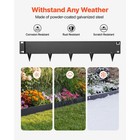 Uimoso Galvanized Steel Garden Edging Set  40x8 In metal Landscape Borders  6pcs