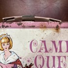 1967 Vintage Thermos Brand Campus Queen Metal Lunchbox Game  No Thermos  As Is 