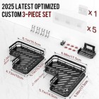 Large Capacity Shower Caddy  Heavy-duty Adhesive Shower Organizers With Custom