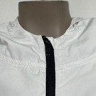Spacex Nasa Demo-2 White Black Full Zip Hooded Windbreaker Jacket Women s Medium