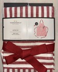 Threshold New Apron Red And White Striped 100  Cotton Front Pocket Tie Christmas