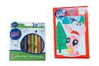 Littlest Pet Shop Activity Gift Set   Winter Edition  coloring Pad  10 Crayons 