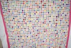 Beautiful Vintage 30 s One Patch Postage Stamp Antique Quilt Top  small Pieces 