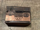 Printing Letterpress Printers Block Antique Copper Kitchen Scene Mixing  2418 