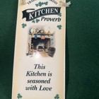 Irish Kitchen Proverb Plaque   this Kitchen Is Seasoned With Love       Gorgeous Vtg  