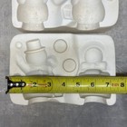Vintage 1970 Duncan Ceramic Mold 342 Snowman   Snowgirl Christmas Slip Cast
