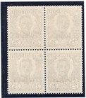 Austria Field Post 1918 Mi no  Vii 27 C On 25 H Block Of Four Mint   