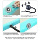 Tumbling Air Track Inflatable 16 4 Ft Gymnastics Training Mat  With Electric Air