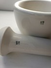 Coors Usa Lrg Porcelain Mortar   Pestle Medicine Bowl Pharmacy Science Lab Solid