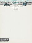 Super Letterhead - Cushman Motor Scooter Ca 1940s-1950 Bath Ny  Color Graphics