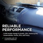 Solar Battery Maintainer Charger Schumacher Car Auto Boat Powered 12v Marine Atv