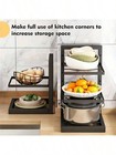 3-layer Adjustable Pot   Lid Rack  Wall-mounted Kitchen Storage Organizer