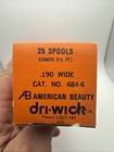 Vintage American Beauty Dri-wick Desoldering Braid Box Of 25 Spools Nos Usa