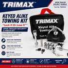 Trimax Keyed Alike Trailer Lock Set 3-pack