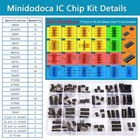 High Quality Ic Chip Assortment Kit - 173 Pcs - Op Amp Comparators Photocou