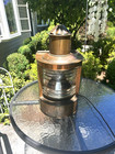 Vintage Large Copper Maritime Electirc Ship Lantern 17  Tall