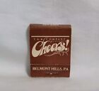 Vintage Matchbook Cover Cheers Restaurant Bar Belmont Hills Pa Advertising