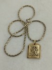 Pendant Amulet Necklace Silver 925 Gold Plated Rare Handmade