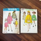 Vintage 1960s 70s Girls Sewing Pattern Lot Cape Party Dress Unchecked 10 12 14