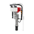 2 3hp Heavy Duty Gas Powered 52cc Fence Pile Driver T-post Push Gasoline Engine