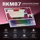 Royal Kludge M87 Wireless Game Mechanical Keyboard With Screen And Dual Knob New