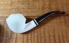 Vintage Smooth Bulldog High Polish Pipe  Block Meerschaum Handmade With Case 478