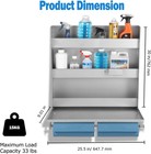 Trailer Door Cabinet W  Flip Tray paper Towel Holder Aluminium Storage Organizer
